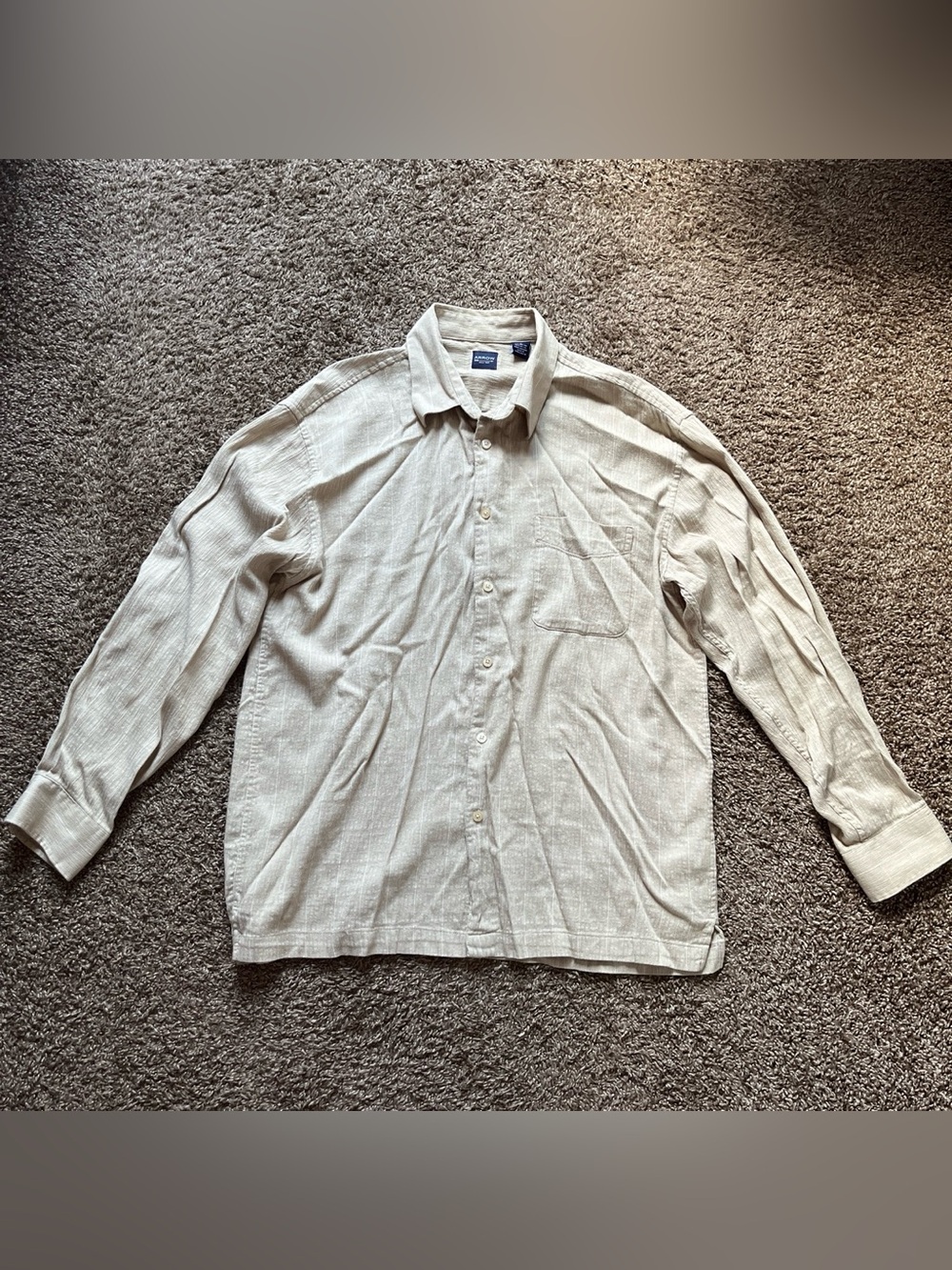 Arrow Light Beige Button-Up Shirt
